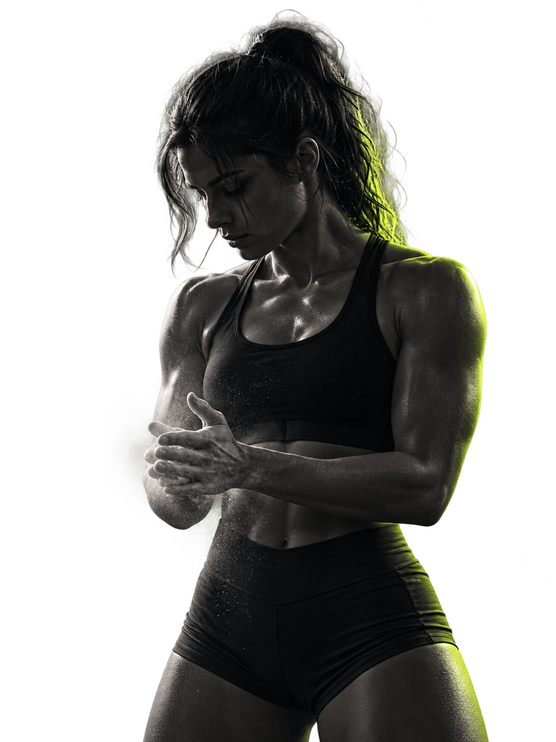 Atleta preparándose para una sesión de entrenamiento FitWay